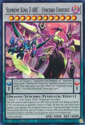 Supreme King Z-ARC - Synchro Universe - Legacy of Destruction (LEDE) Super Rare
