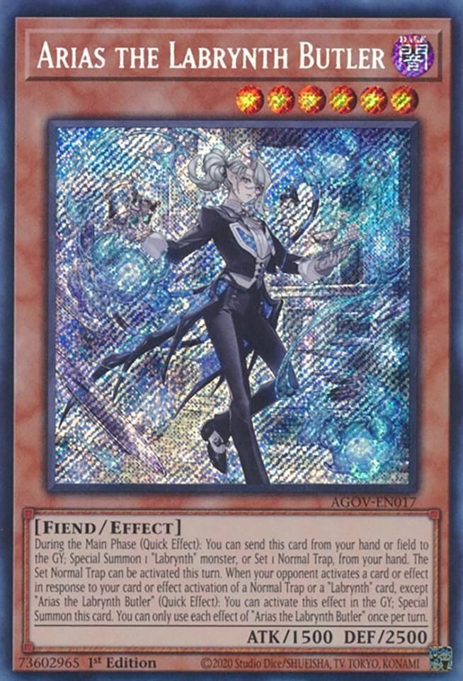 Arias the Labrynth Butler - Age of Overlord (AGOV) Secret Rare