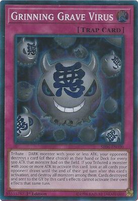 Grinning Grave Virus - Structure Deck: Lair of Darkness (SR06) Super Rare