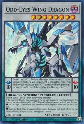 Odd-Eyes Wing Dragon - Dimension Force (DIFO) Super Rare