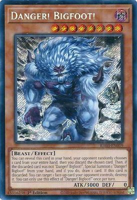 Danger! Bigfoot! (Alternate Art) (Secret Rare) - Quarter Century Bonanza (RA03)