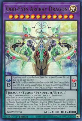 SJF Odd-Eyes Arcray Dragon - Age of Overlord (AGOV) Ultra Rare