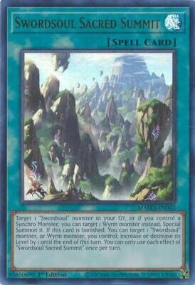 Swordsoul Sacred Summit - MAMA-EN042 - Ultra Rare 1st Edition Magnificent Mavens 1st Edition Singles