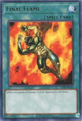 Final Flame - Legend of Blue Eyes White Dragon (25th Anniversary Edition) (LOB-EN) Rare