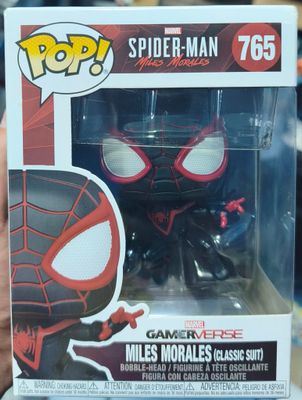 SJ1 Miles Morales Figura Funko Pop 765 Classic Suit Spider Man Figura