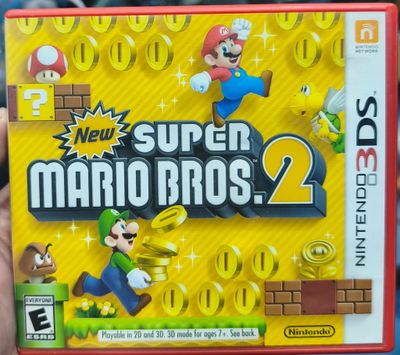 SJ1 New Super Mario Bros 2 Nintendo 3Ds Usado Completo