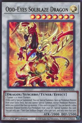 Odd-Eyes Solblaze Dragon - Legendary Arc-V Decks (LAVD) Ultra Rare
