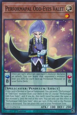 Performapal Odd-Eyes Valet - Legendary Arc-V Decks (LAVD) Common