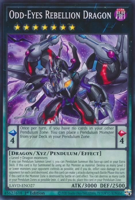 Odd-Eyes Rebellion Dragon - Legendary Arc-V Decks (LAVD) Common