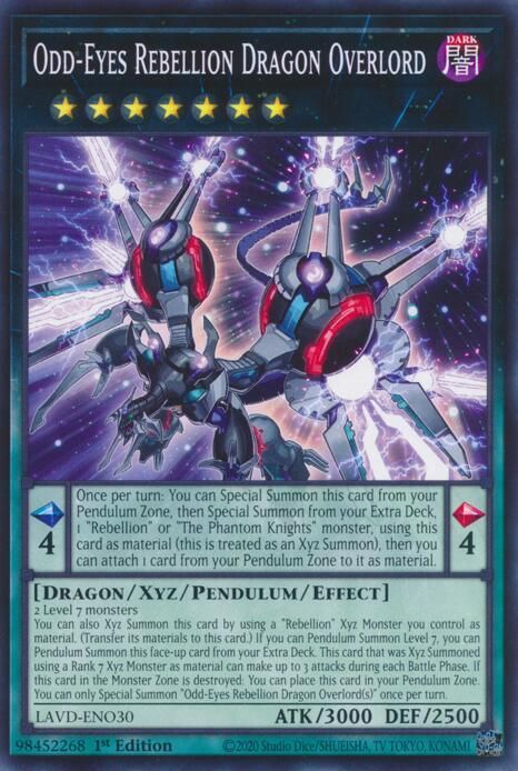 Odd-Eyes Rebellion Dragon Overlord - Legendary Arc-V Decks (LAVD) Common