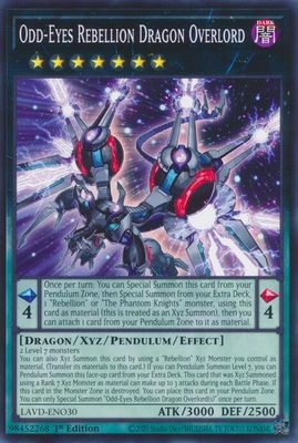 Odd-Eyes Rebellion Dragon Overlord - Legendary Arc-V Decks (LAVD) Common