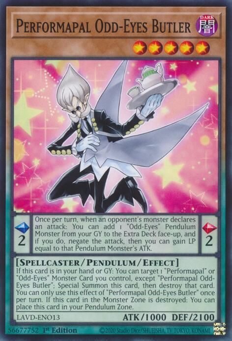 Performapal Odd-Eyes Butler - Legendary Arc-V Decks (LAVD) Common