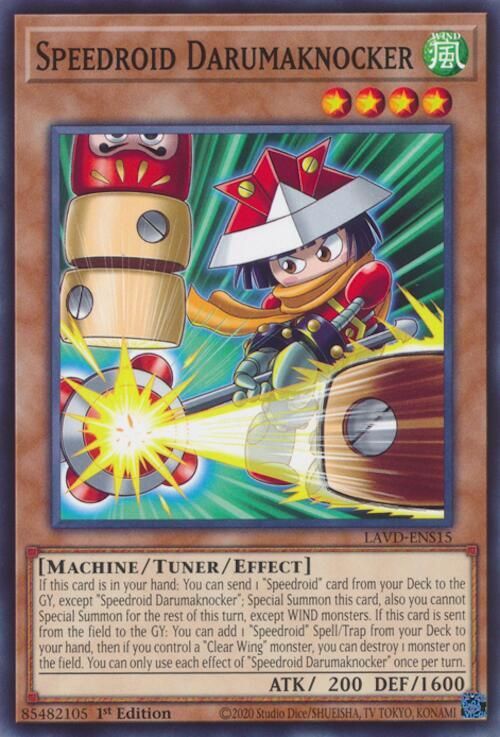 Speedroid Darumaknocker (UR) - Legendary Arc-V Decks (LAVD) Ultra Rare