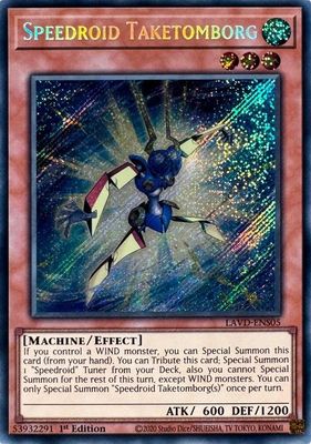 Speedroid Taketomborg (Secret Rare) - Legendary Arc-V Decks (LAVD)