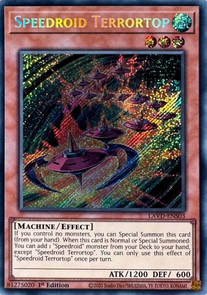 Speedroid Terrortop (Secret Rare) - Legendary Arc-V Decks (LAVD)