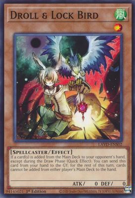 Droll &amp; Lock Bird (LAVD-ENS02) - Legendary Arc-V Decks (LAVD) Common