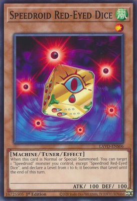 Speedroid Red-Eyed Dice - Legendary Arc-V Decks (LAVD) Common