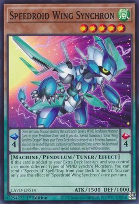 Speedroid Wing Synchron - Legendary Arc-V Decks (LAVD) Common
