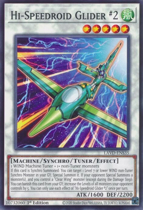 Hi-Speedroid Glider #2 - Legendary Arc-V Decks (LAVD) Common