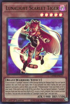 Lunalight Scarlet Tiger - Legendary Arc-V Decks (LAVD) Ultra Rare