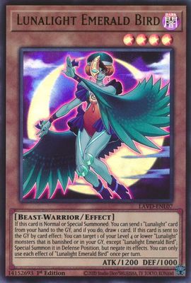 Lunalight Emerald Bird - Legendary Arc-V Decks (LAVD) Ultra Rare
