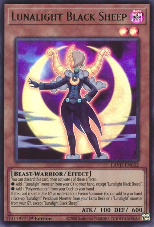 Lunalight Black Sheep (UR) - Legendary Arc-V Decks (LAVD) Ultra Rare