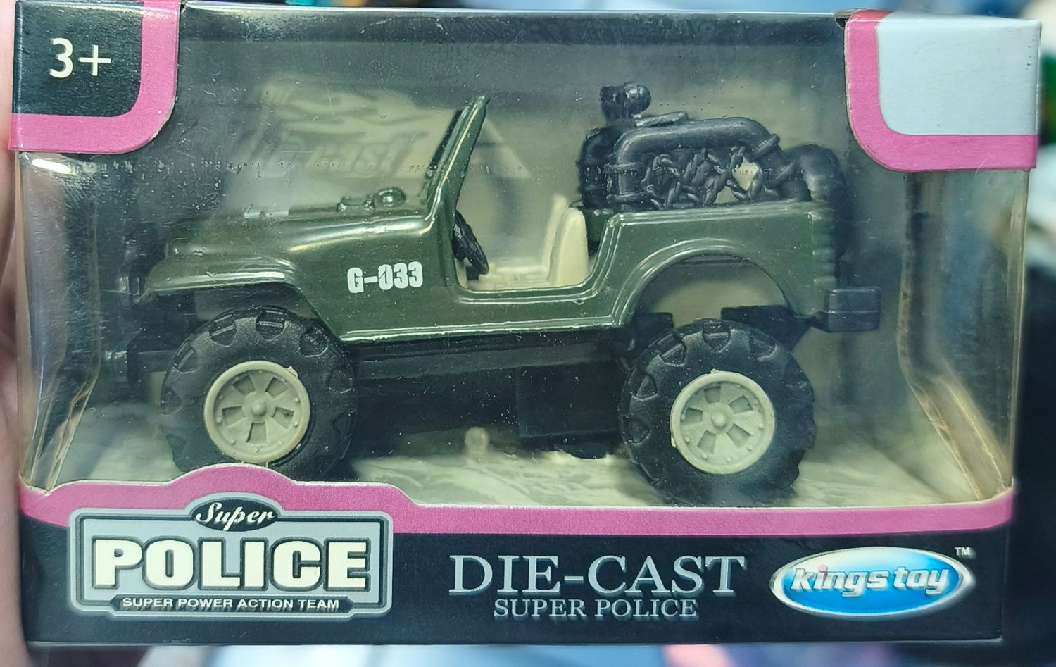 SJ1 Super Police Die Cast Kings Toy Vehículo Militar