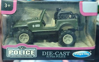 SJ1 Super Police Die Cast Kings Toy Vehículo Militar