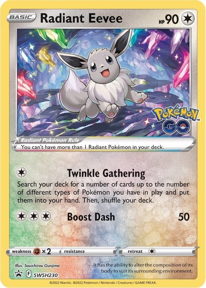 SJF Radiant Eevee - SWSH230 - SWSH: Sword &amp; Shield Promo Cards (SWSD)