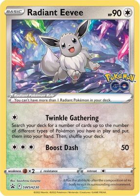SJF Radiant Eevee - SWSH230 - SWSH: Sword &amp; Shield Promo Cards (SWSD)