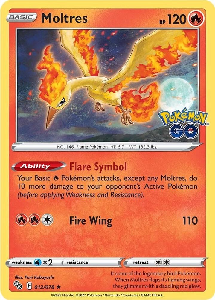 Moltres - Pokemon GO (PGO) Holo Rare