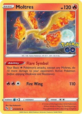 Moltres - Pokemon GO (PGO) Holo Rare