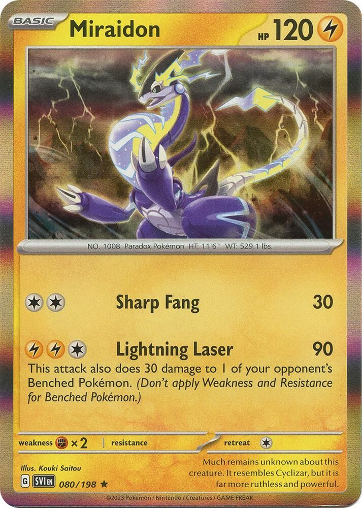Miraidon - SV01: Scarlet &amp; Violet Base Set (SVI) Holo Rare