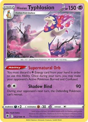 Hisuian Typhlosion - SWSH10: Astral Radiance (SWSH10) Holo Rare