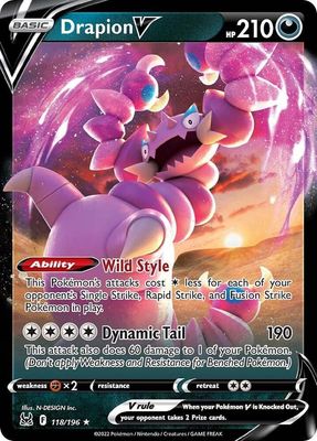 SJF Drapion V - SWSH11: Lost Origin (SWSH11)