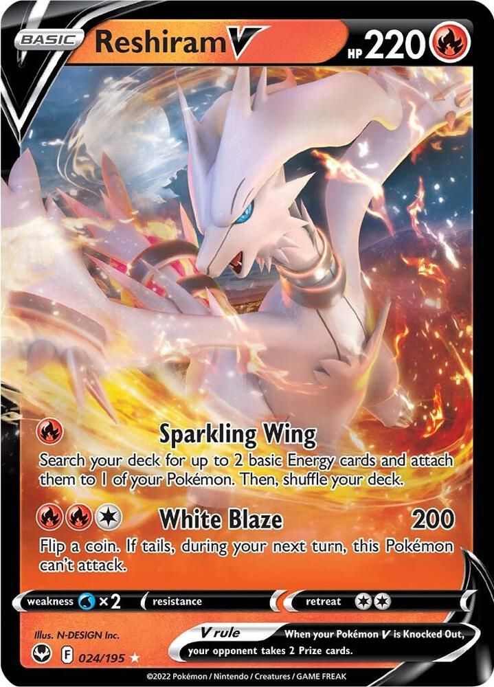 SJF Reshiram V - SWSH12: Silver Tempest (SWSH12)