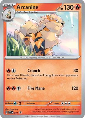 Arcanine - 011 - SV: Scarlet &amp; Violet Promo Cards (SVP) Holo Foil