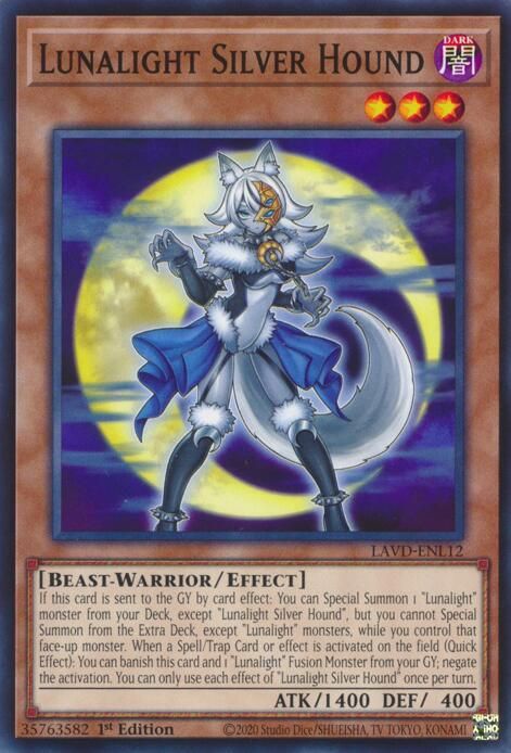 Lunalight Silver Hound - Legendary Arc-V Decks (LAVD) Common