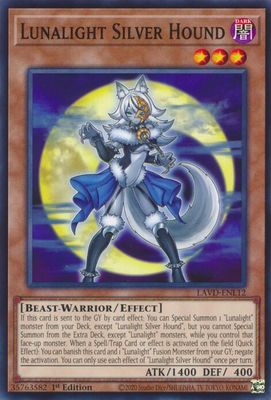 Lunalight Silver Hound - Legendary Arc-V Decks (LAVD) Common