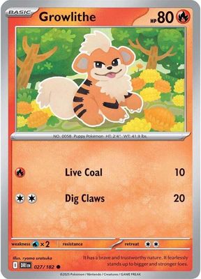 Growlithe - SV10: Destined Rivals (DRI)
