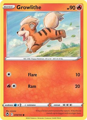 Growlithe - SWSH12: Silver Tempest (SWSH12)