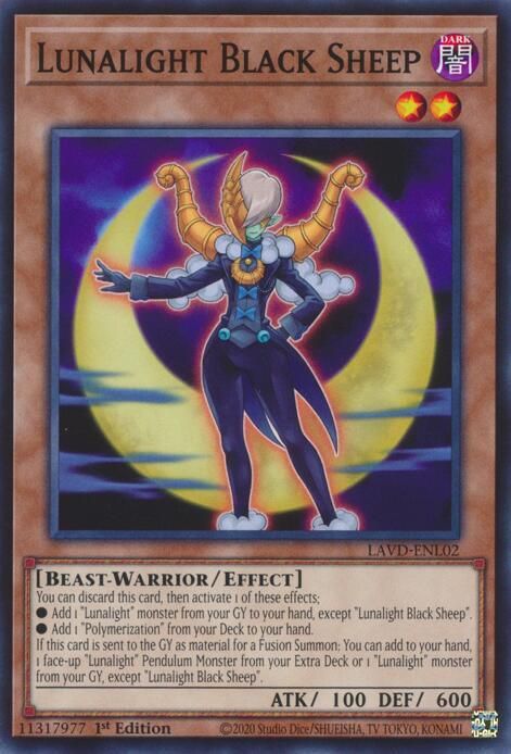 Lunalight Black Sheep - Legendary Arc-V Decks (LAVD) Common