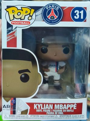 SJ1 Kylian Mbappe Figura Funko Pop 31 Fútbol Figura *Caja Danada*