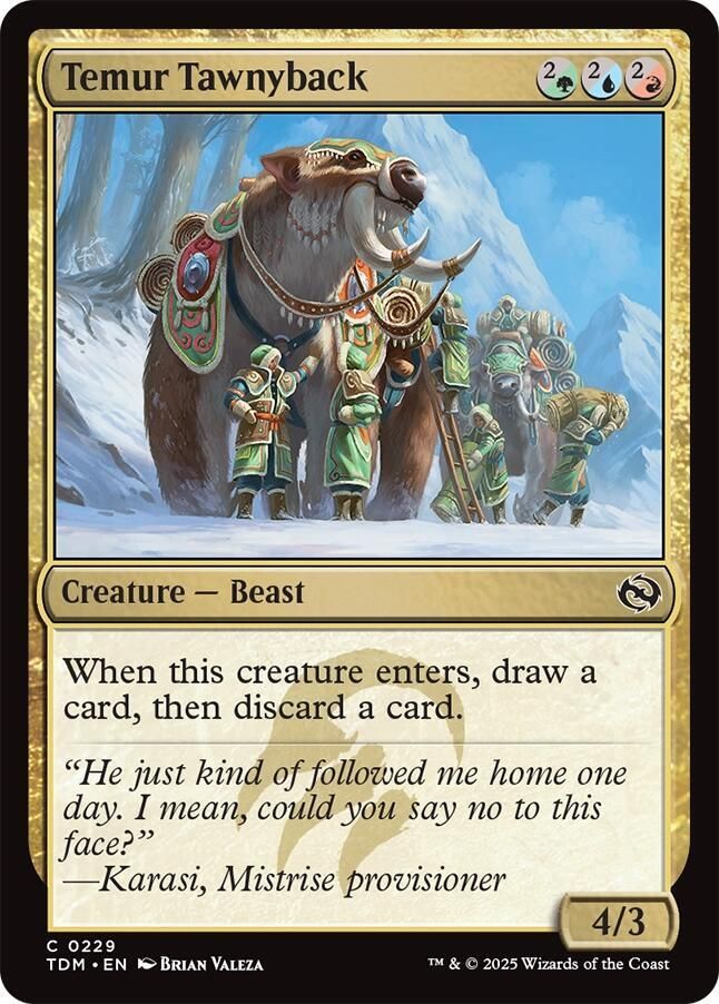 Temur Tawnyback - Tarkir: Dragonstorm (TDM)