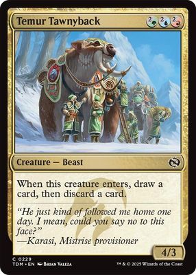 Temur Tawnyback - Tarkir: Dragonstorm (TDM)