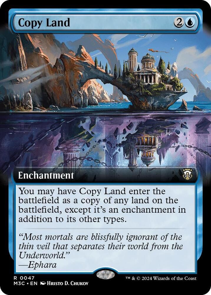 Copy Land (Extended Art) - Commander: Modern Horizons 3 (M3C) Foil