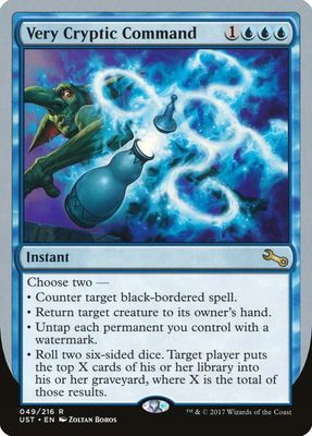 SJF Very Cryptic Command (E) - Unstable (UST)