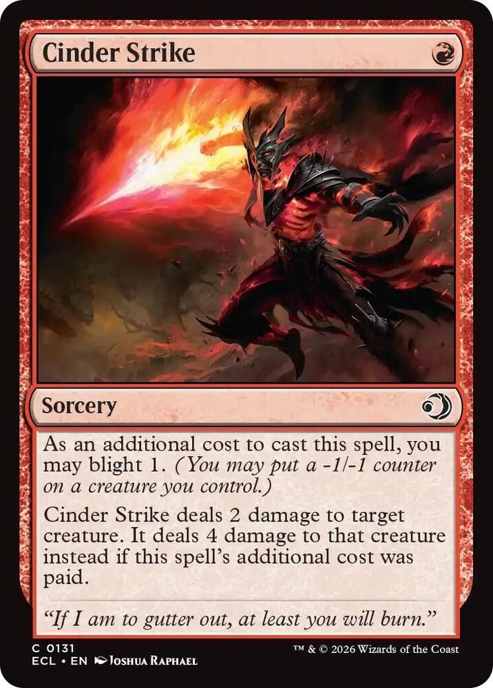 Cinder Strike - Lorwyn Eclipsed (ECL) Lorwyn Eclipsed