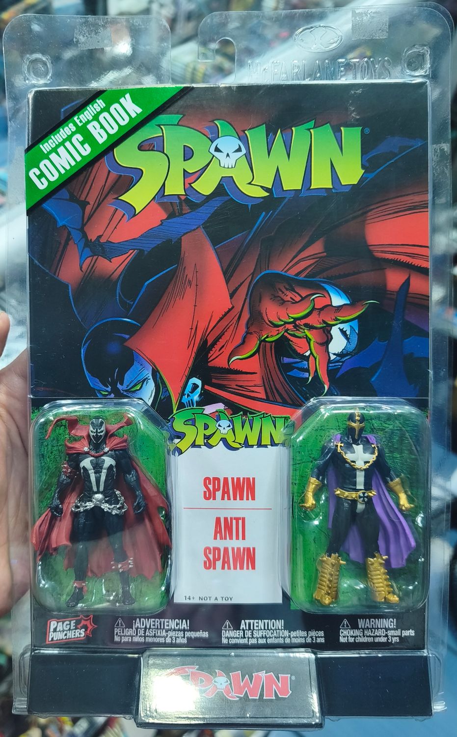SJ1 Spawn Figura Anti Spawn y Comic