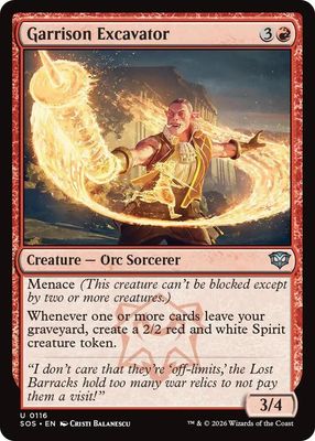 Garrison Excavator - Secrets of Strixhaven (SOS)